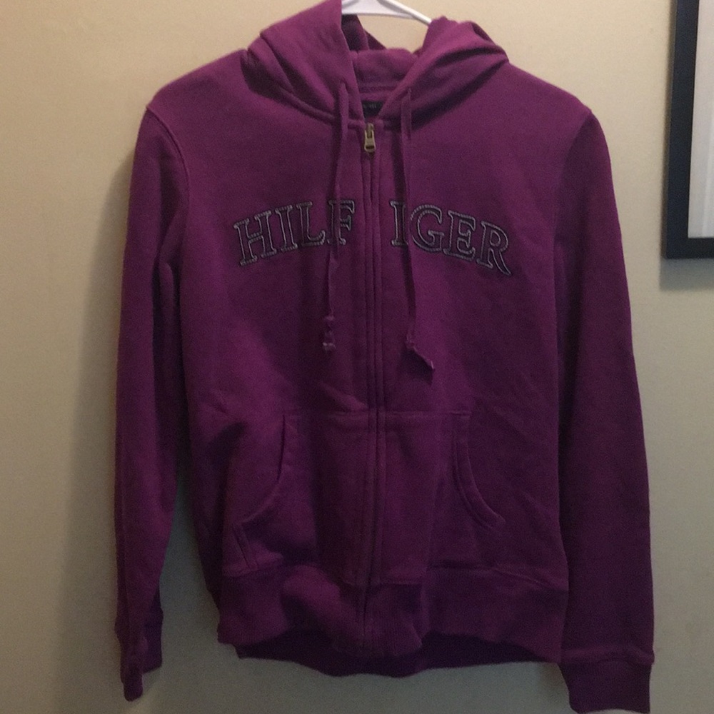 Purple Tommy Hilfiger hoddie